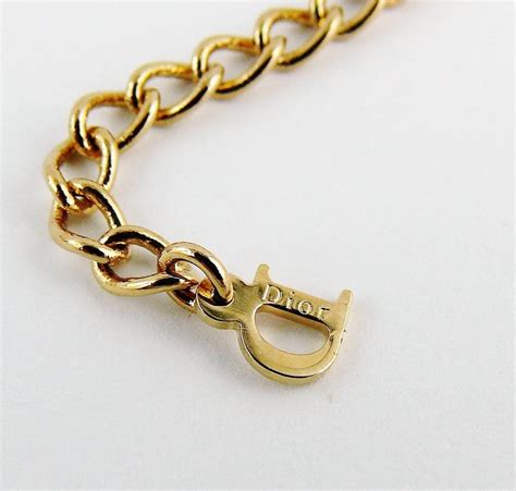 gold dior logo necklace|christian dior choker necklaces.